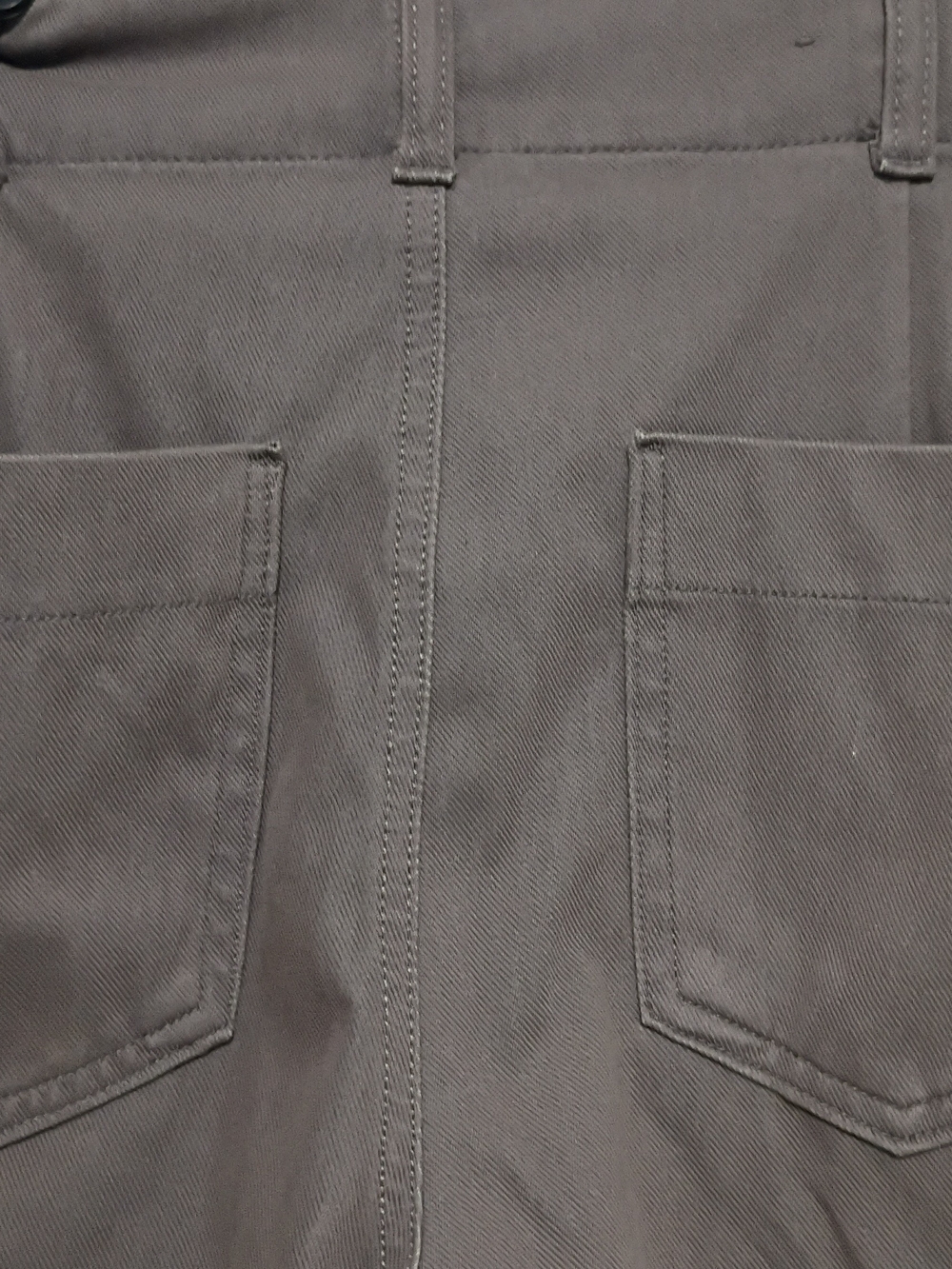 High-Rise Women's Chino Pants in Taupe - Picture 2 of 3